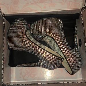 Bordello Rhinestone Heels